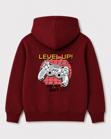 Red hoodie back 3209