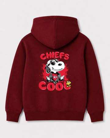 Red hoodie back 3211