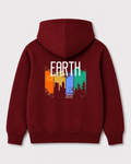 Red hoodie back 3234