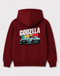 Red hoodie back 3247