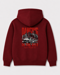 Red hoodie back 3253