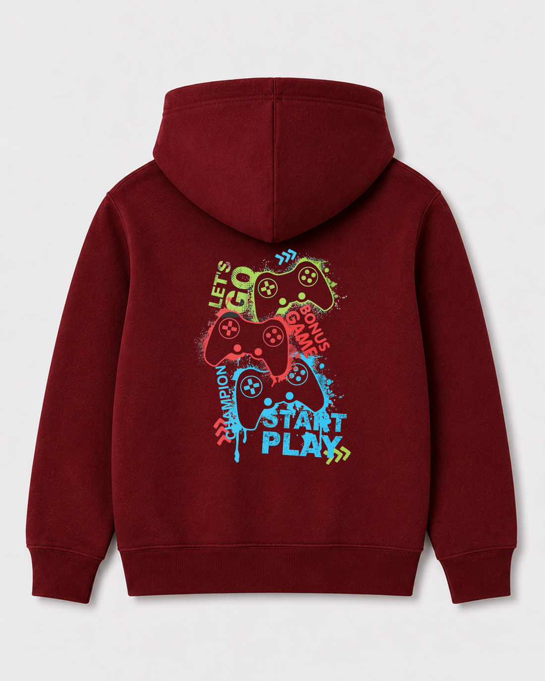 Red hoodie back 3258