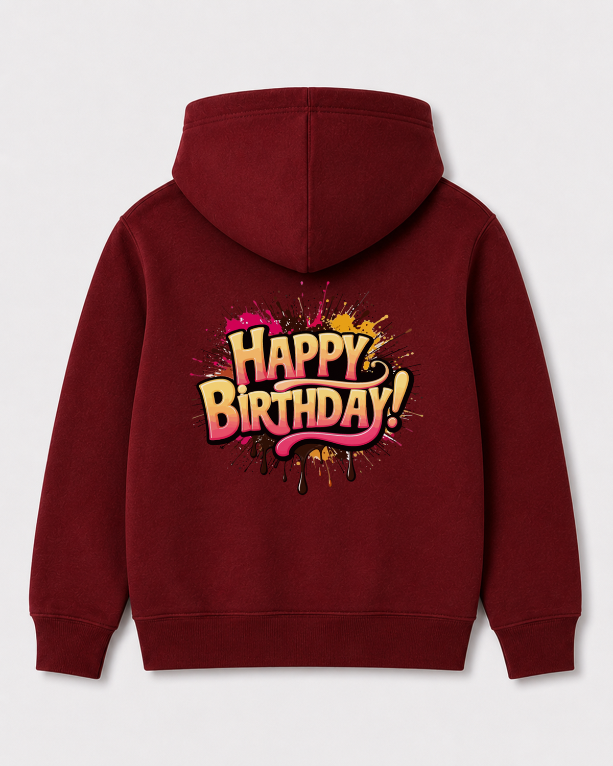 Red hoodie back 3261