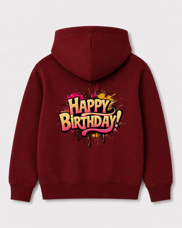 Red hoodie back 3261