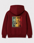 Red hoodie back 3281