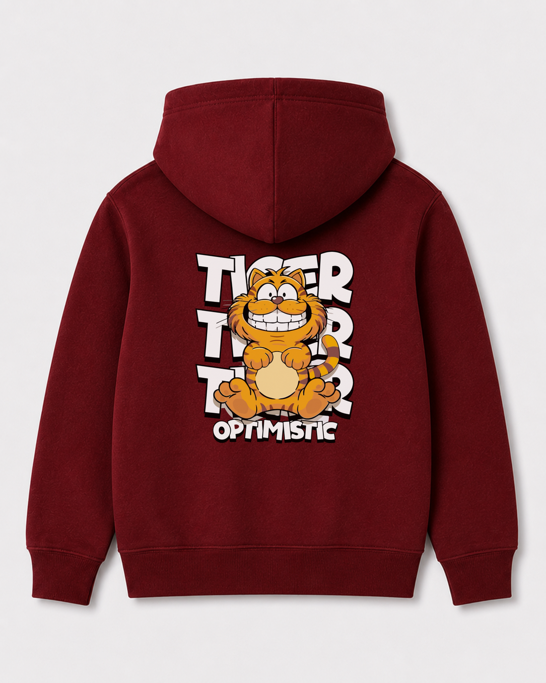 Red hoodie back 3283