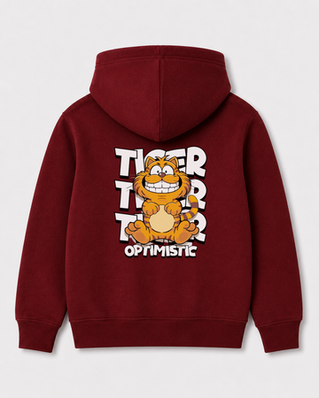 Red hoodie back 3283
