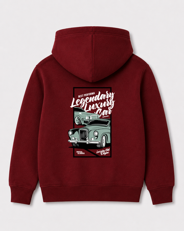 Red hoodie back 3284