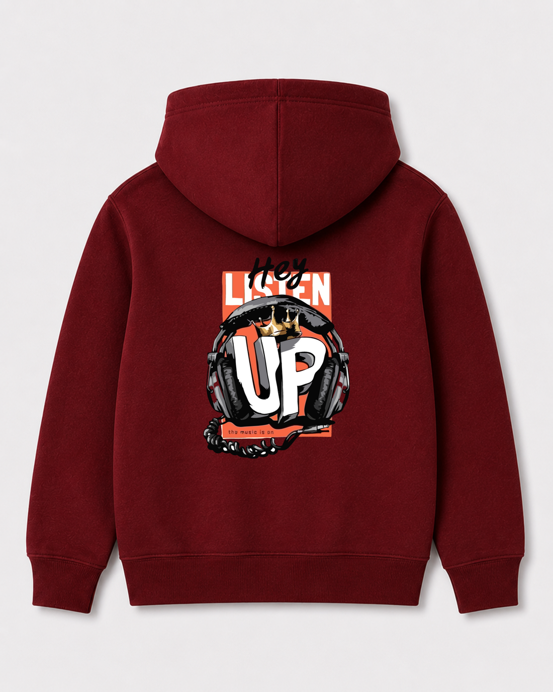 Red hoodie back 3288