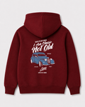 Red hoodie back 3298