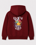 Red hoodie back 3304