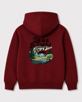 Red hoodie back 3307