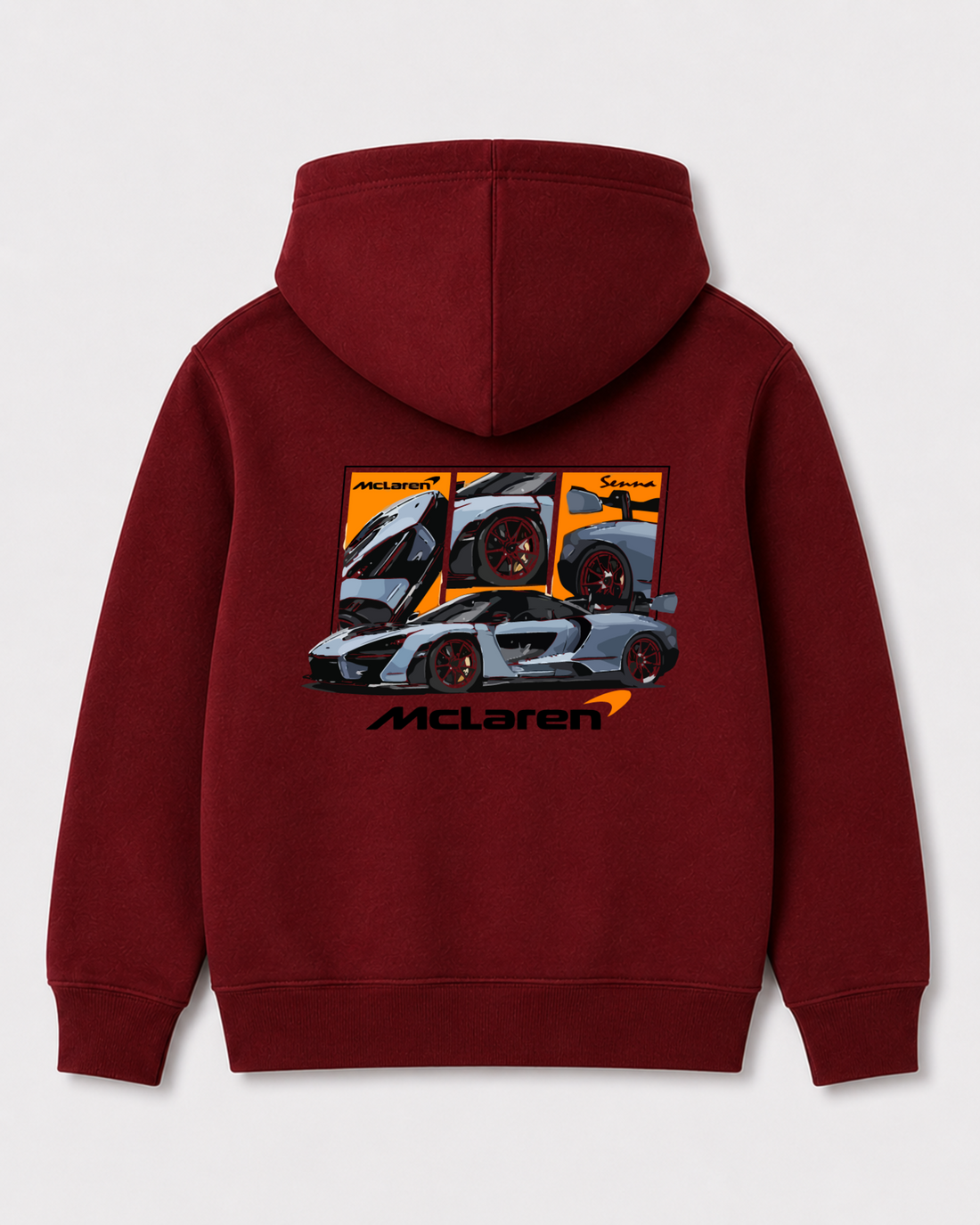 Red hoodie back 3309