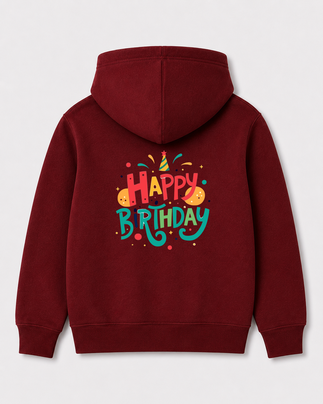 Red hoodie back 3311