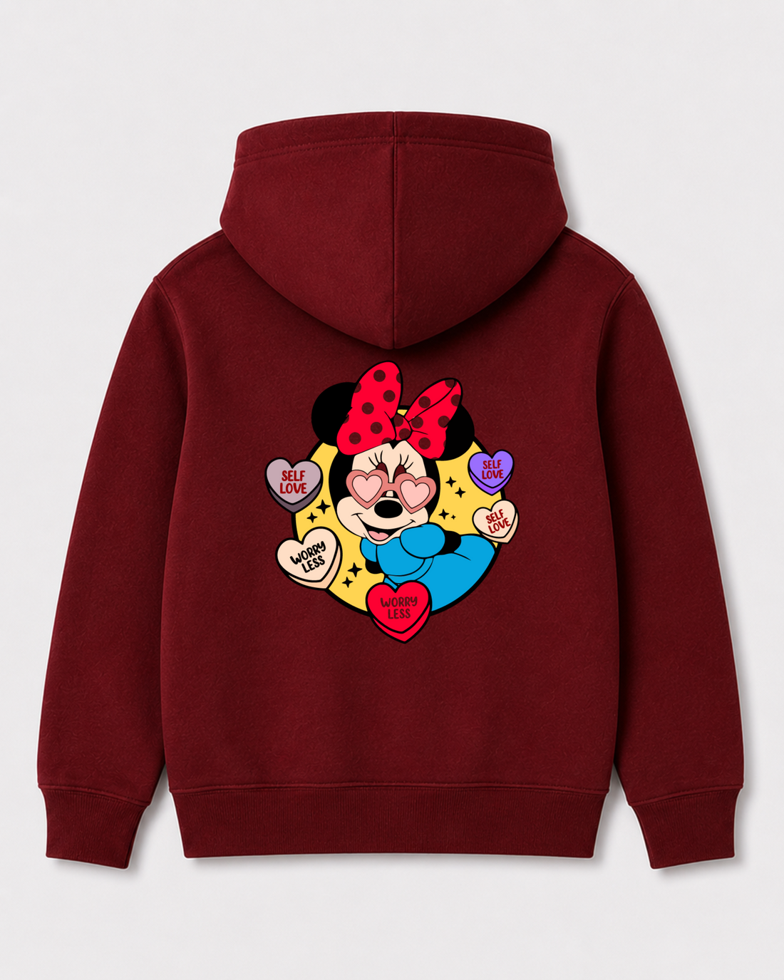 Red hoodie back 3312