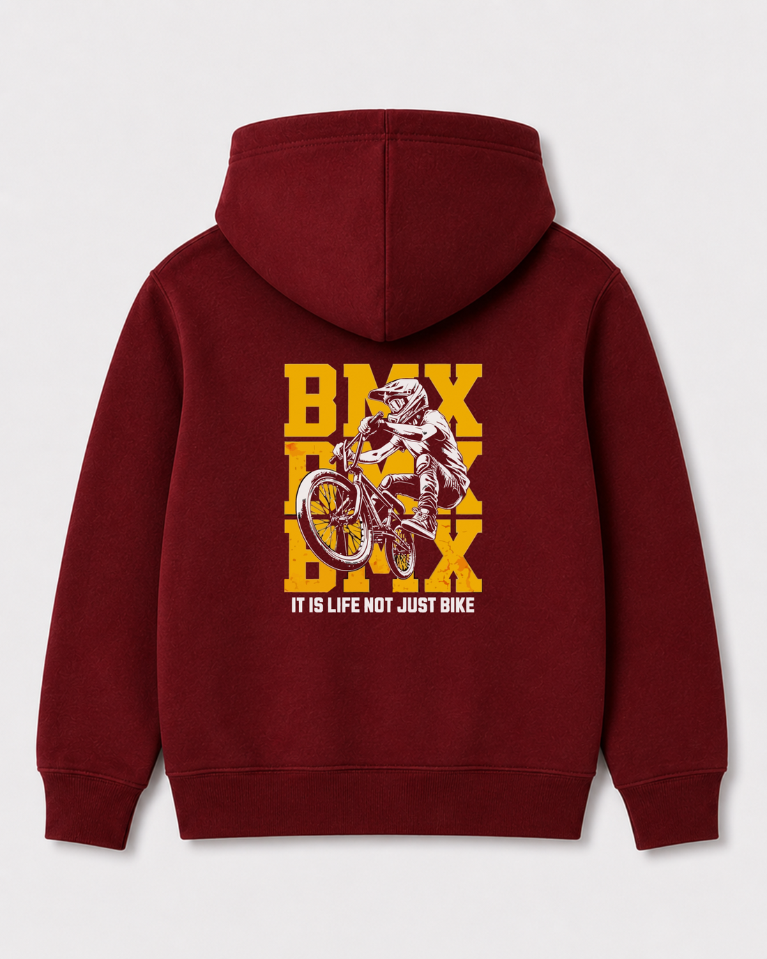 Red hoodie back 3318