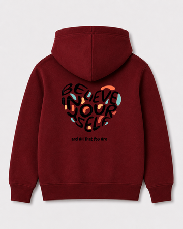 Red hoodie back 3325