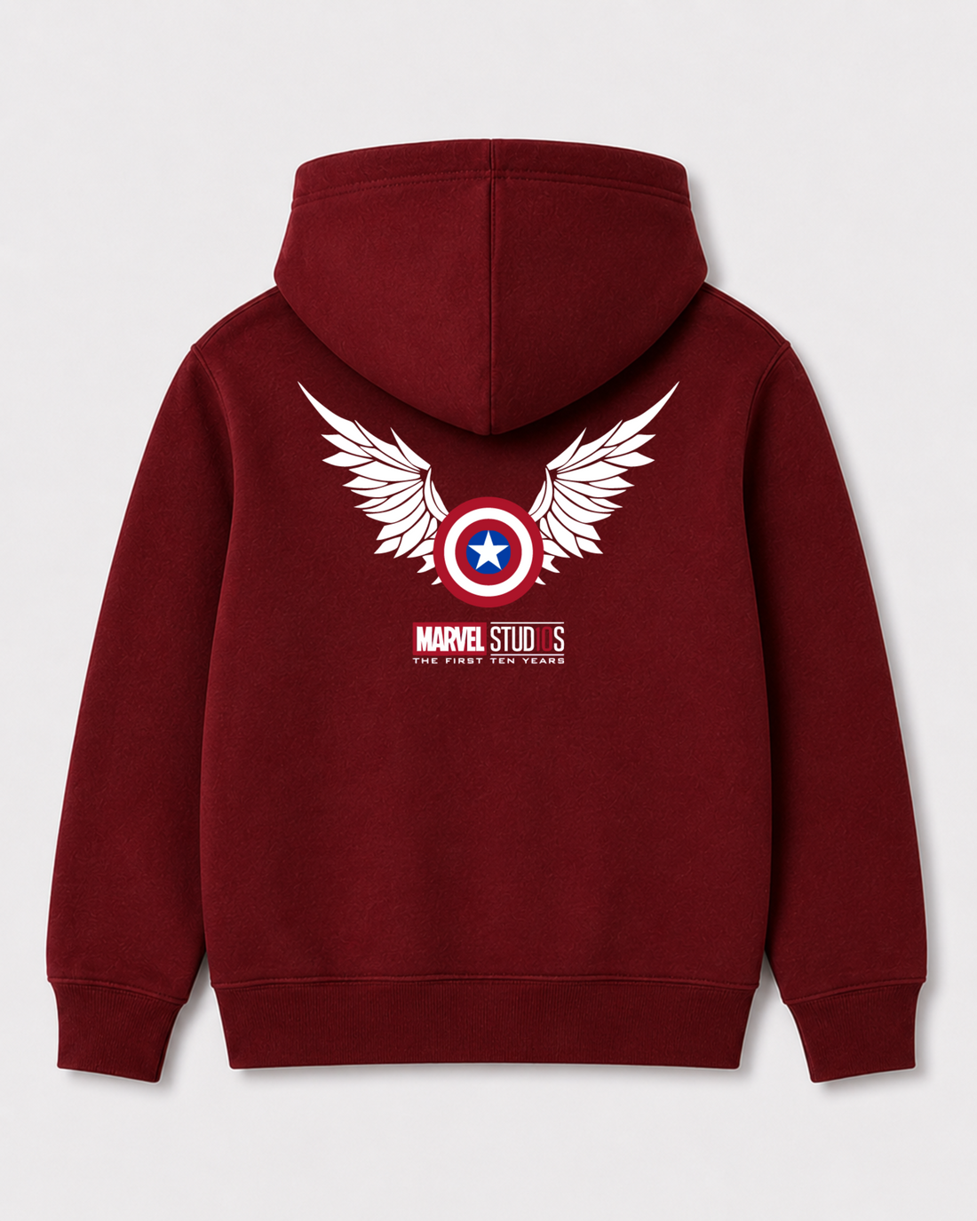 Red hoodie back 3338