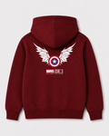 Red hoodie back 3338