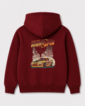 Red hoodie back 3342
