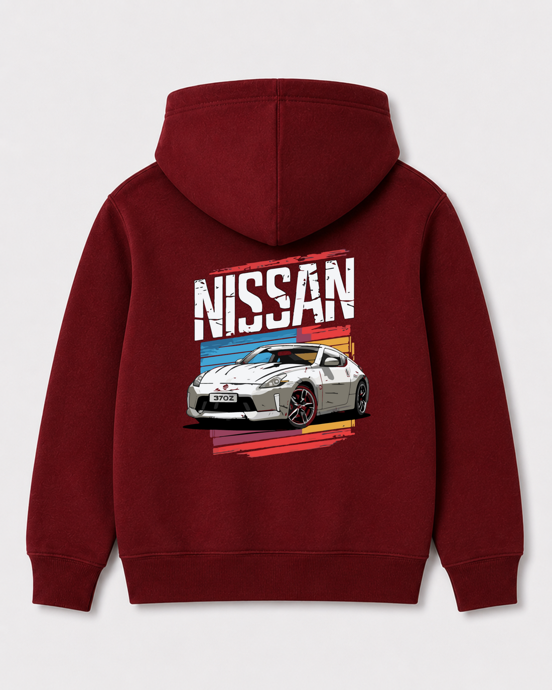 Red hoodie back 3351