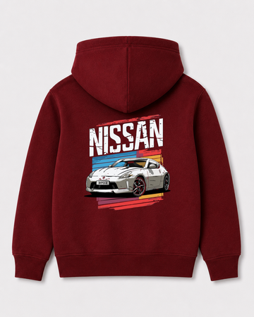 Red hoodie back 3351