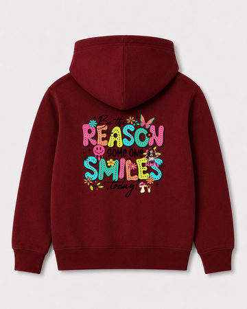 Red hoodie back 3356