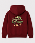 Red hoodie back 3359
