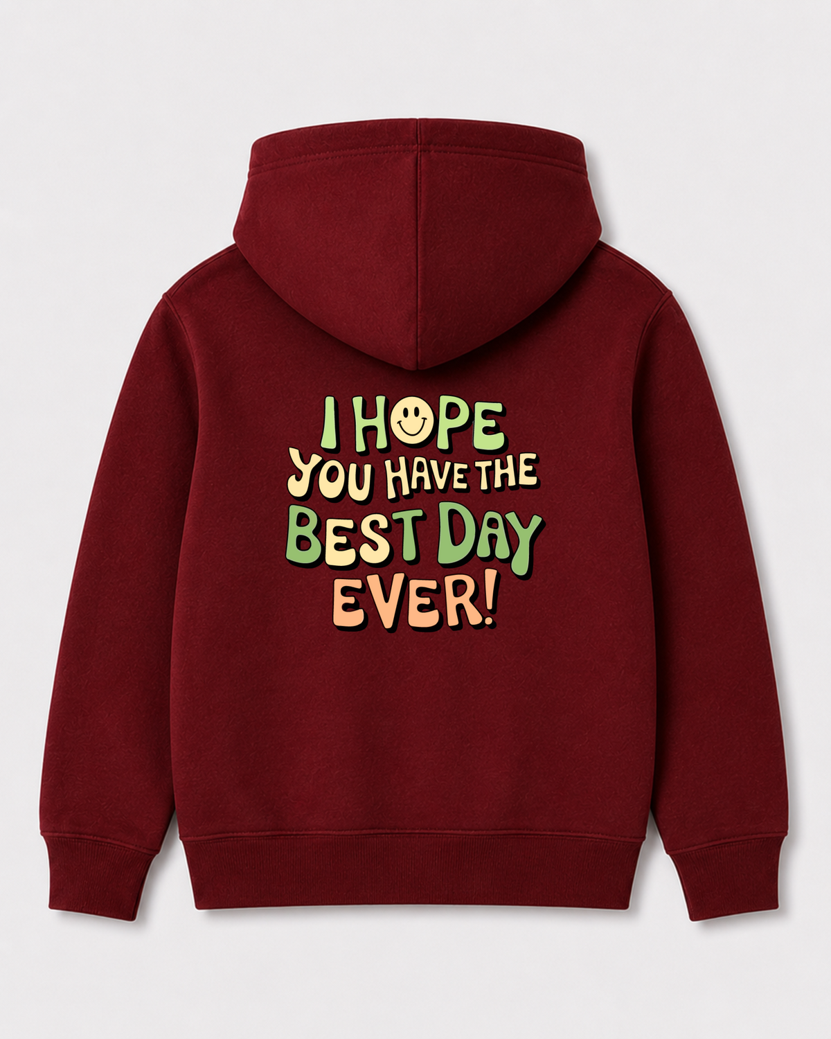 Red hoodie back 3359