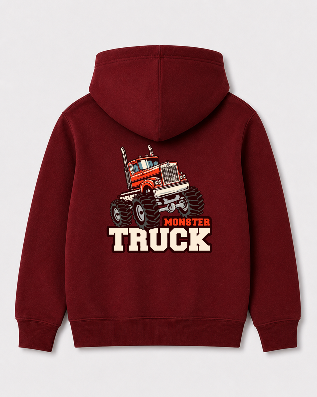Red hoodie back 3363