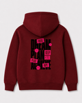 Red hoodie back 3379