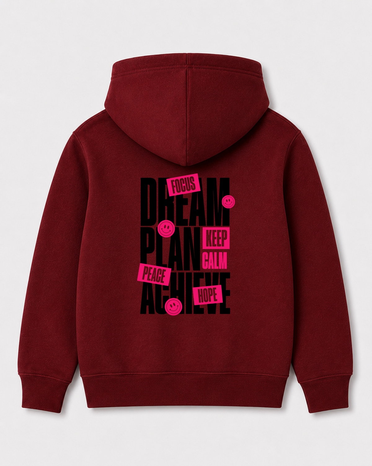Red hoodie back 3379