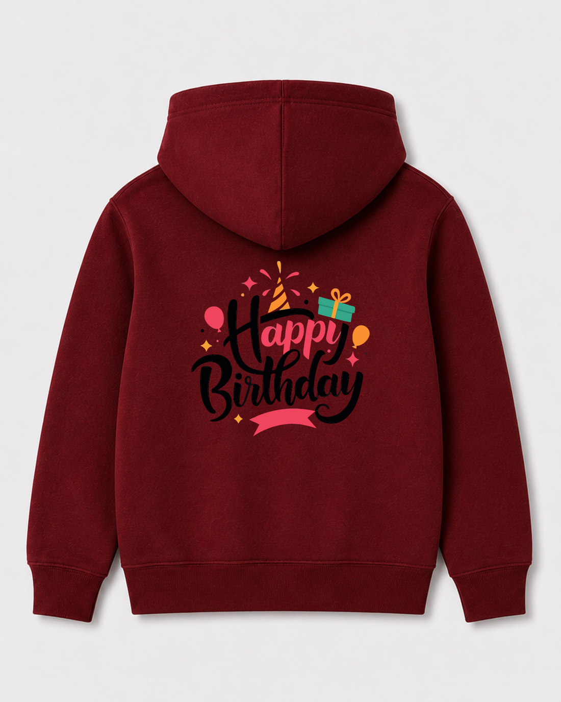 Red hoodie back 3391