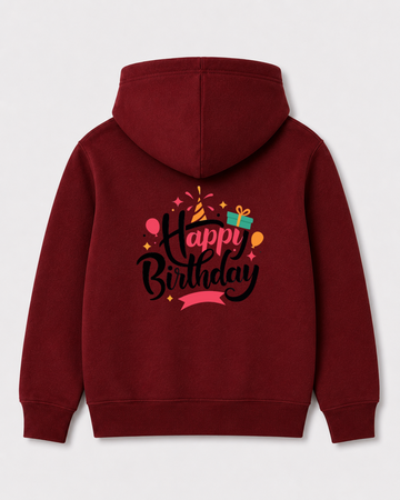 Red hoodie back 3391