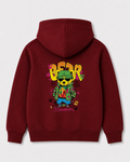 Red hoodie back 3392
