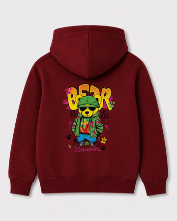 Red hoodie back 3392