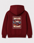 Red hoodie back 3393