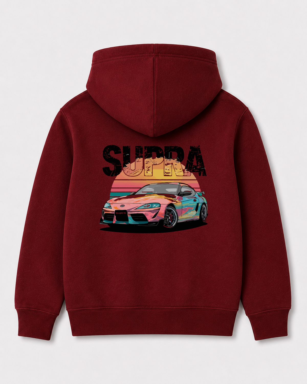 Red hoodie back 3397