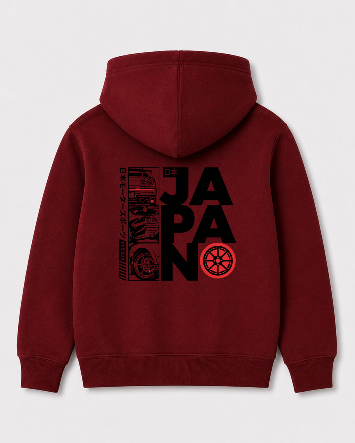 Red hoodie back 3399