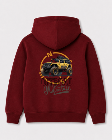 Red hoodie back 3402