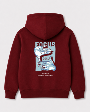 Red hoodie back 3406