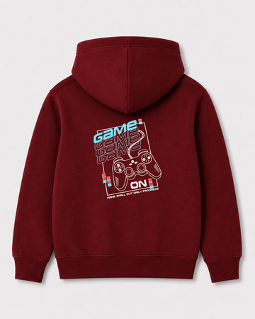 Red hoodie back 3407