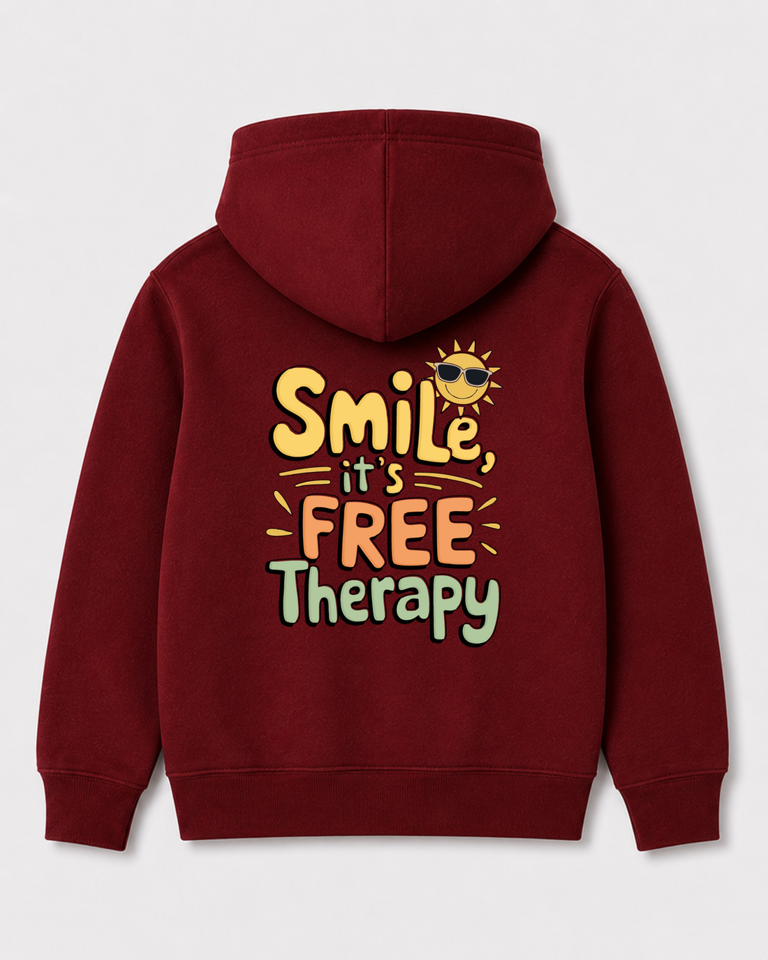 Red hoodie back 3413
