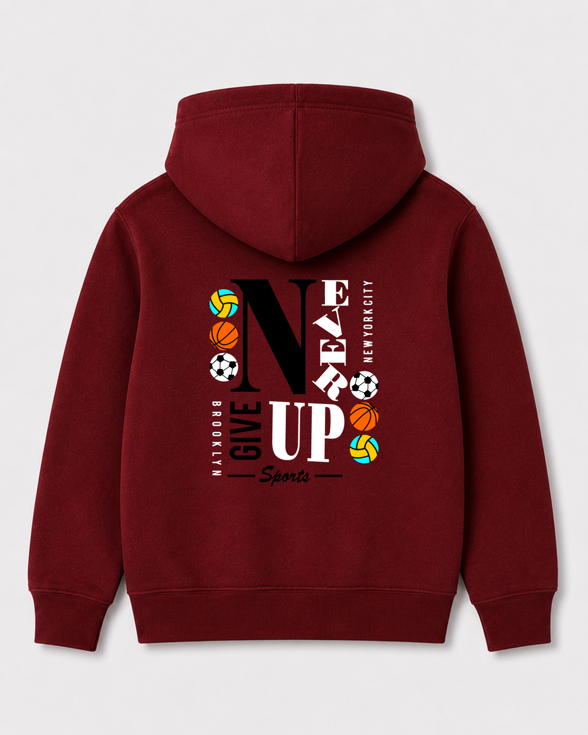 Red hoodie back 3416