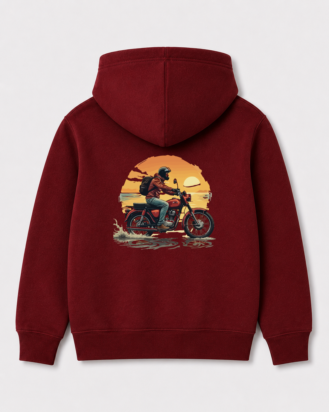 Red hoodie back 3417