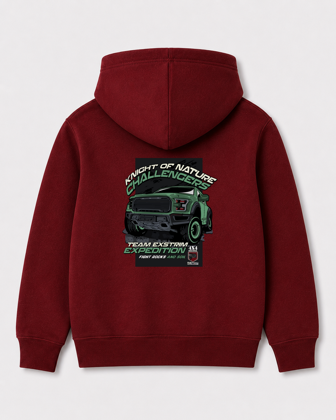 Red hoodie back 3430