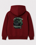 Red hoodie back 3430
