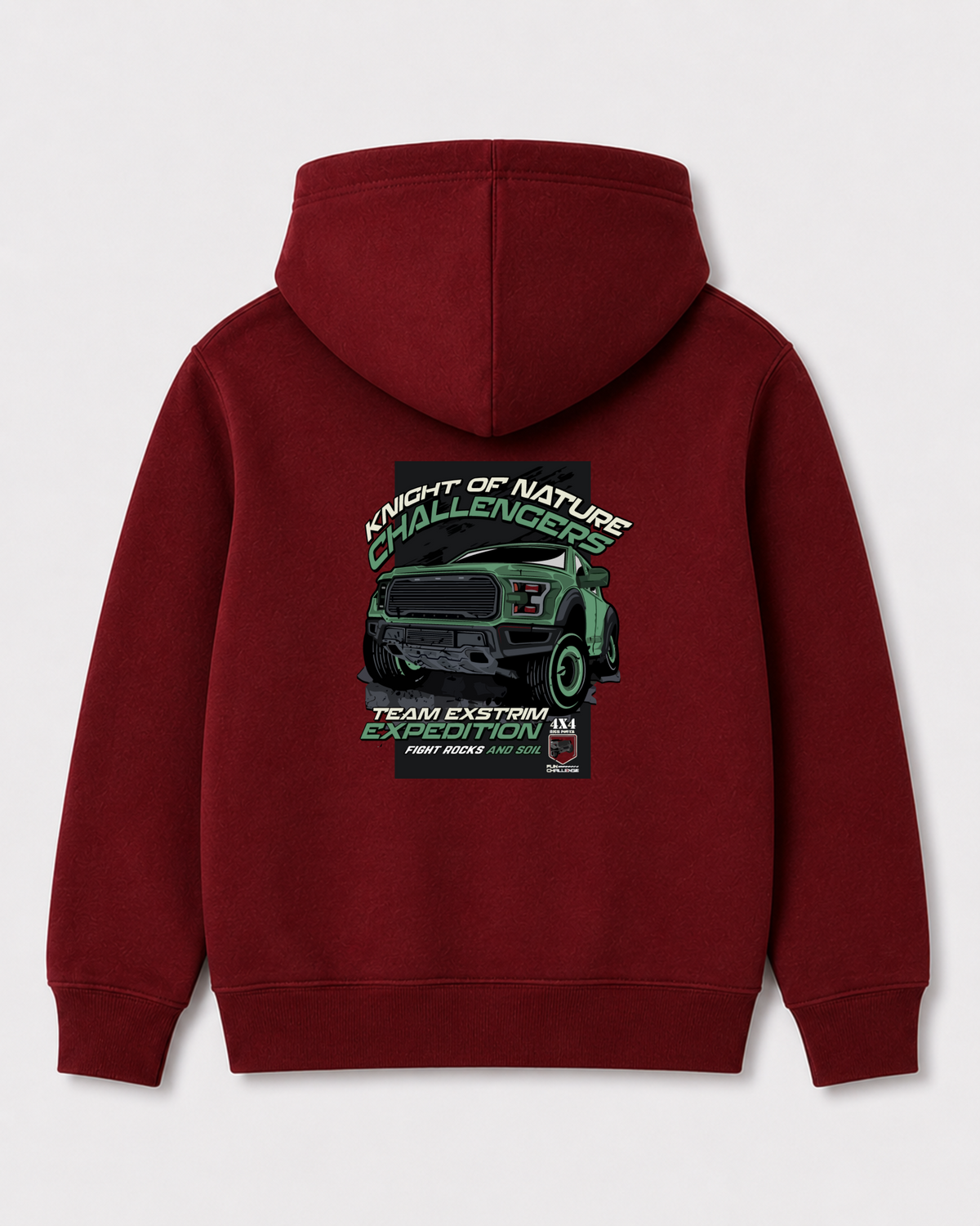 Red hoodie back 3430