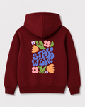 Red hoodie back 3438