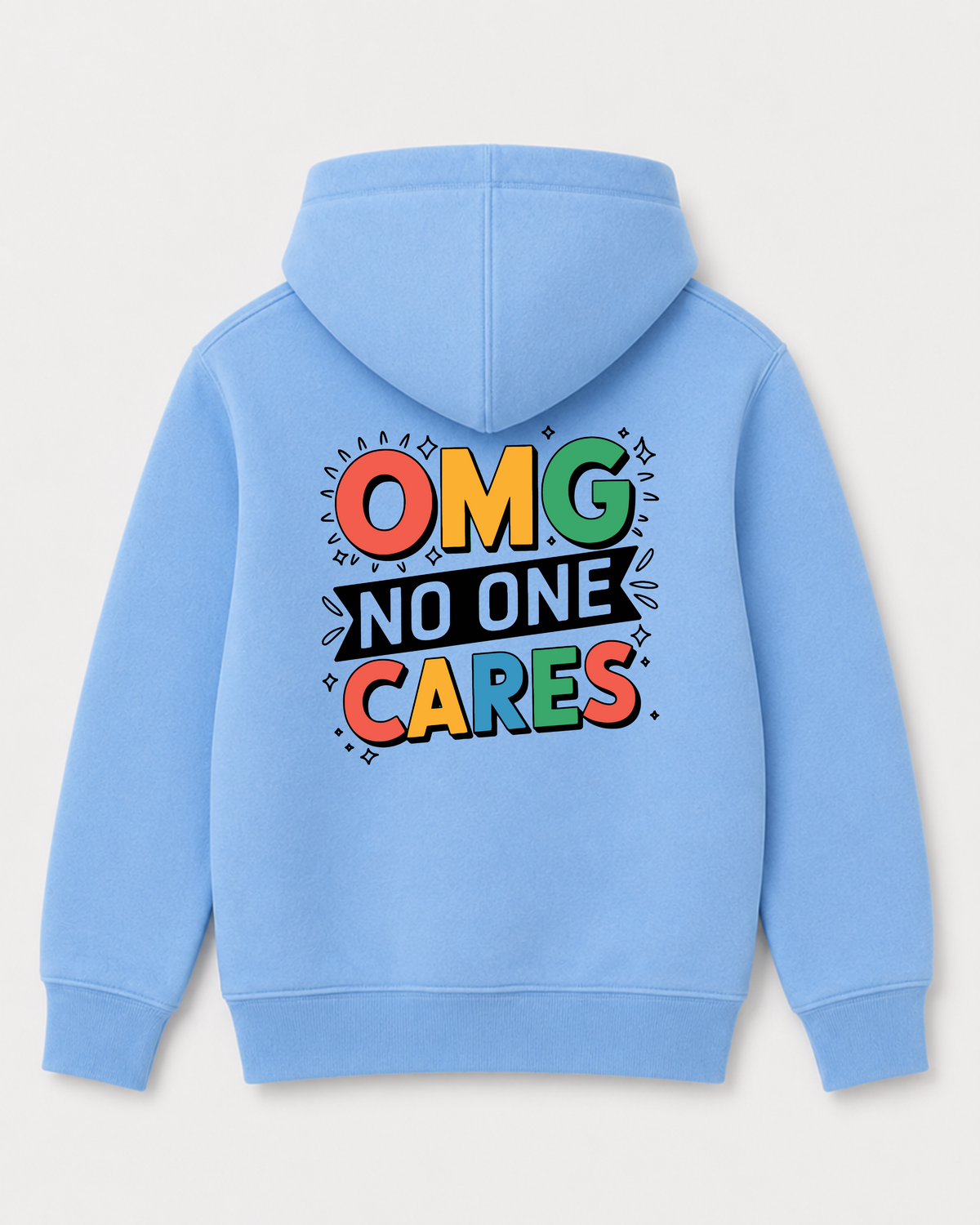 Sky Blue hoodie back 1064